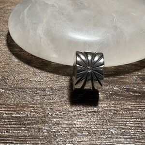 Pandora Silver Geometric Spacer Charm Bead